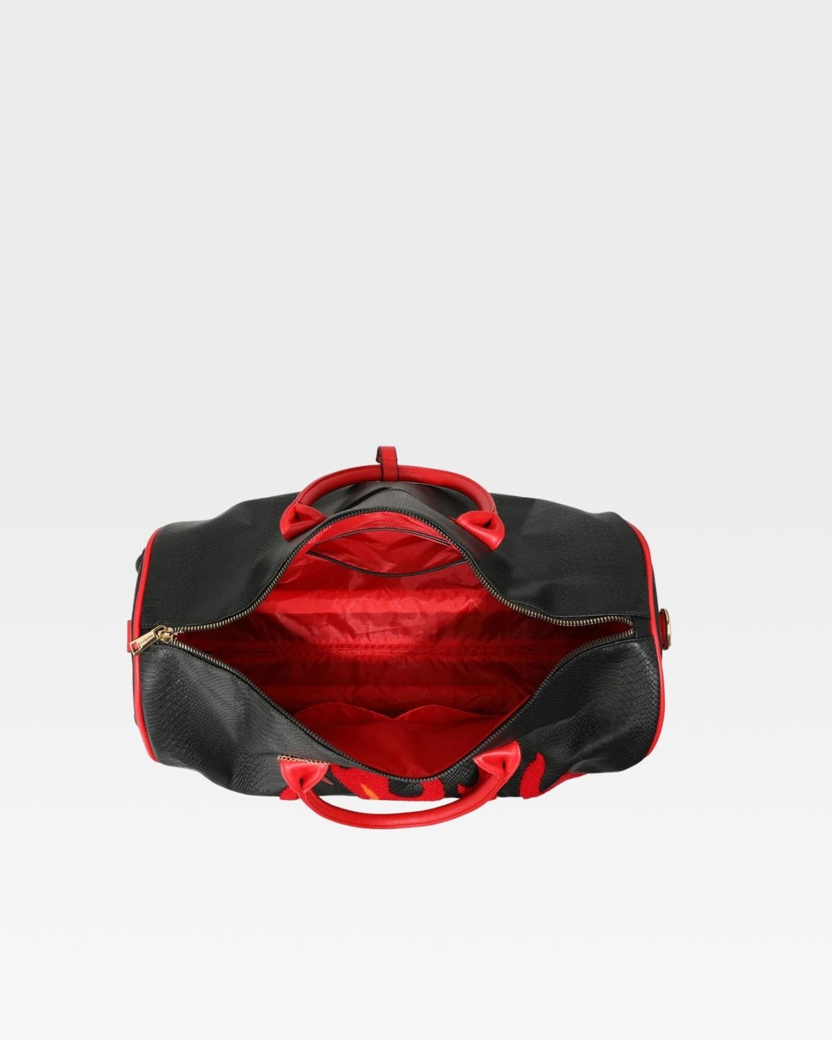 Exclusive Fire Rolling Duffle Bag in Red