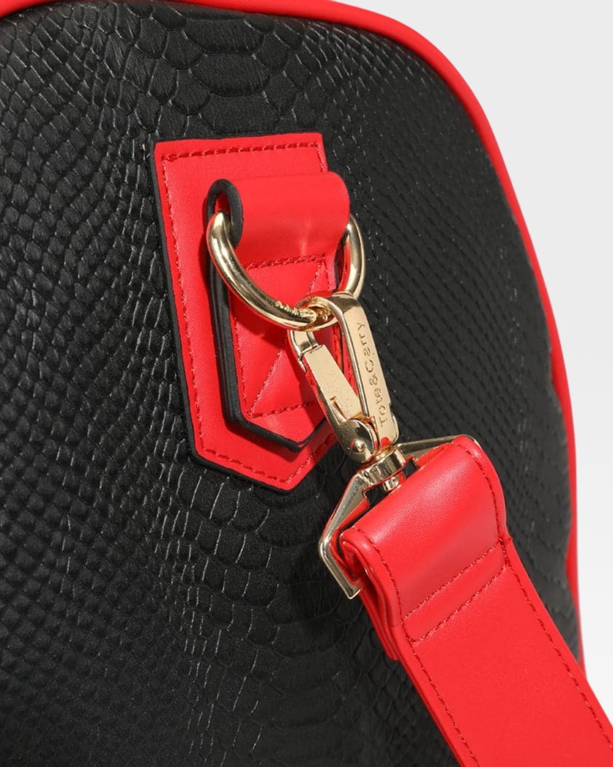 Exclusive Fire Rolling Duffle Bag in Red