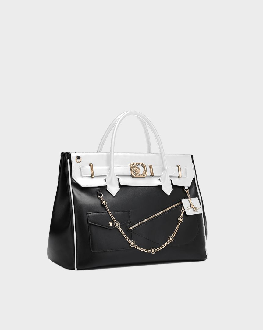 Monarch Grandeur Bag in Black & White