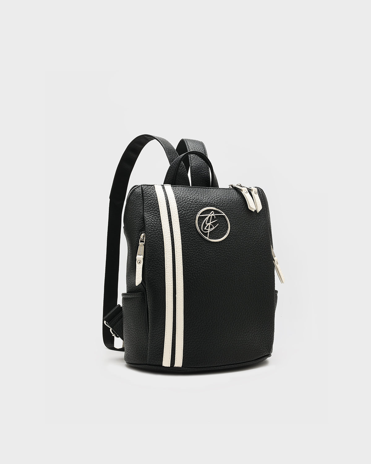 Striped Sensation Backpack in Black