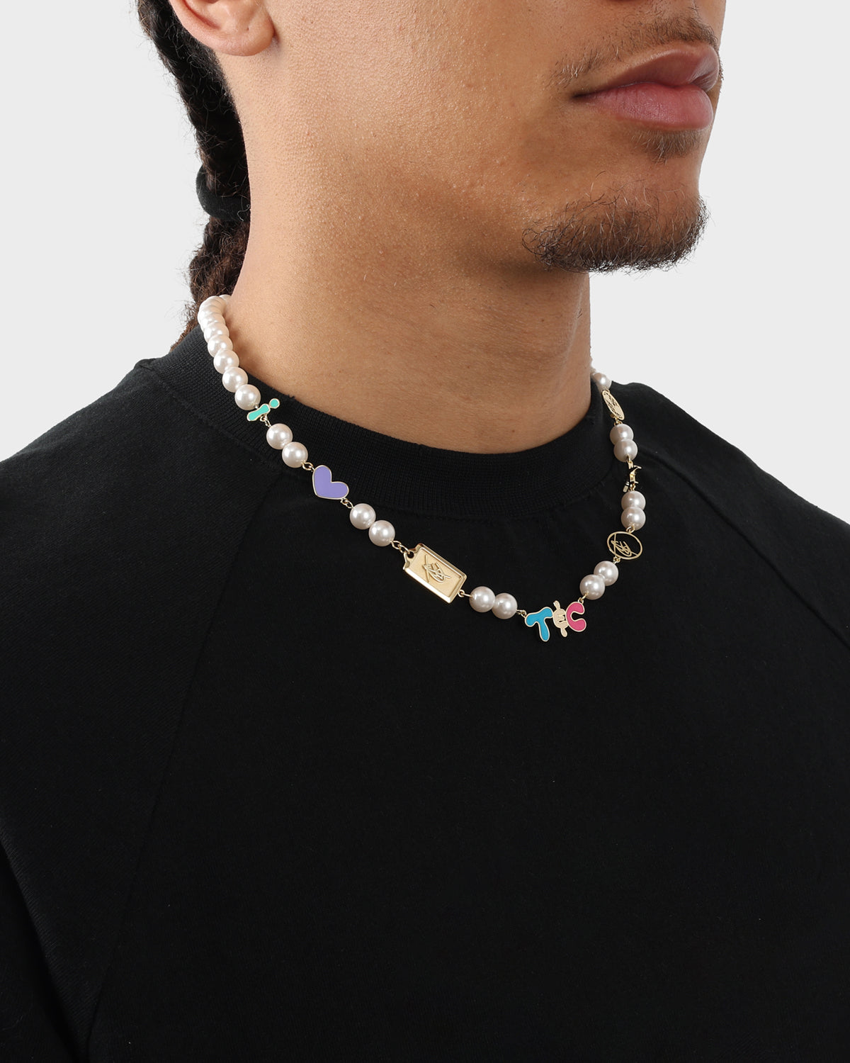 T&C Pearl Necklace in White