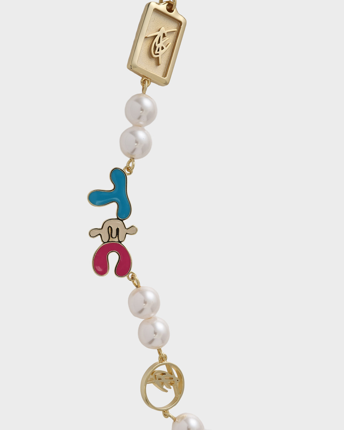 T&C Pearl Necklace in White