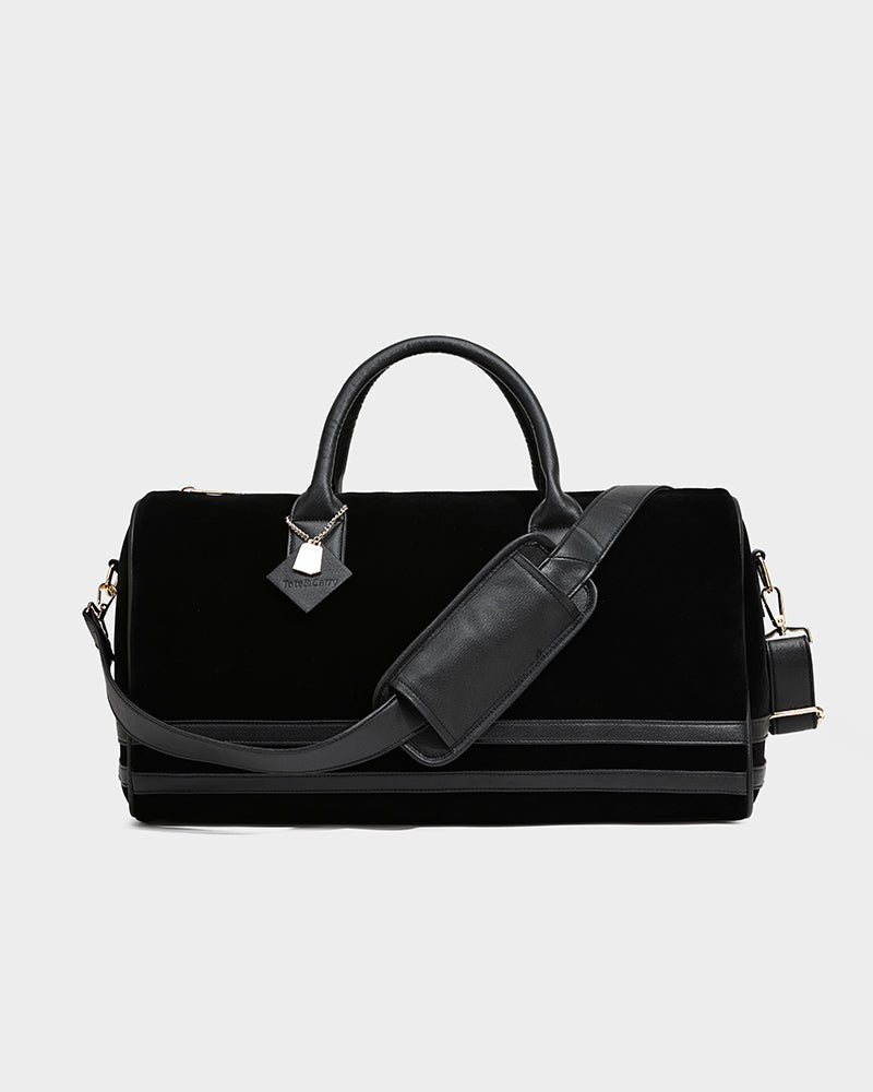 Velvet Travel Set in Black
