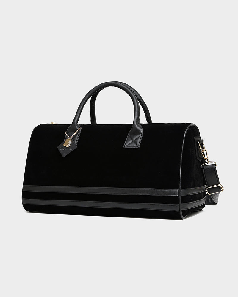 Velvet Travel Set in Black