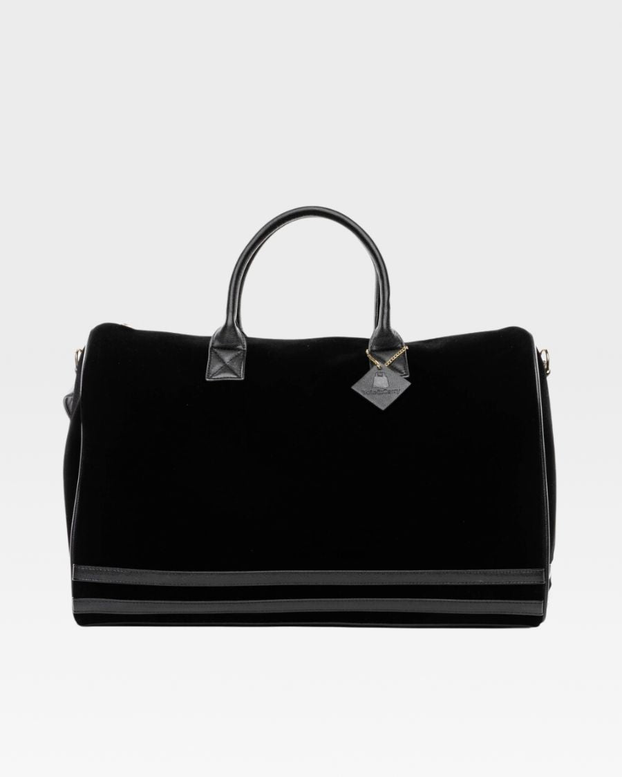 Velvet Travel Set in Black