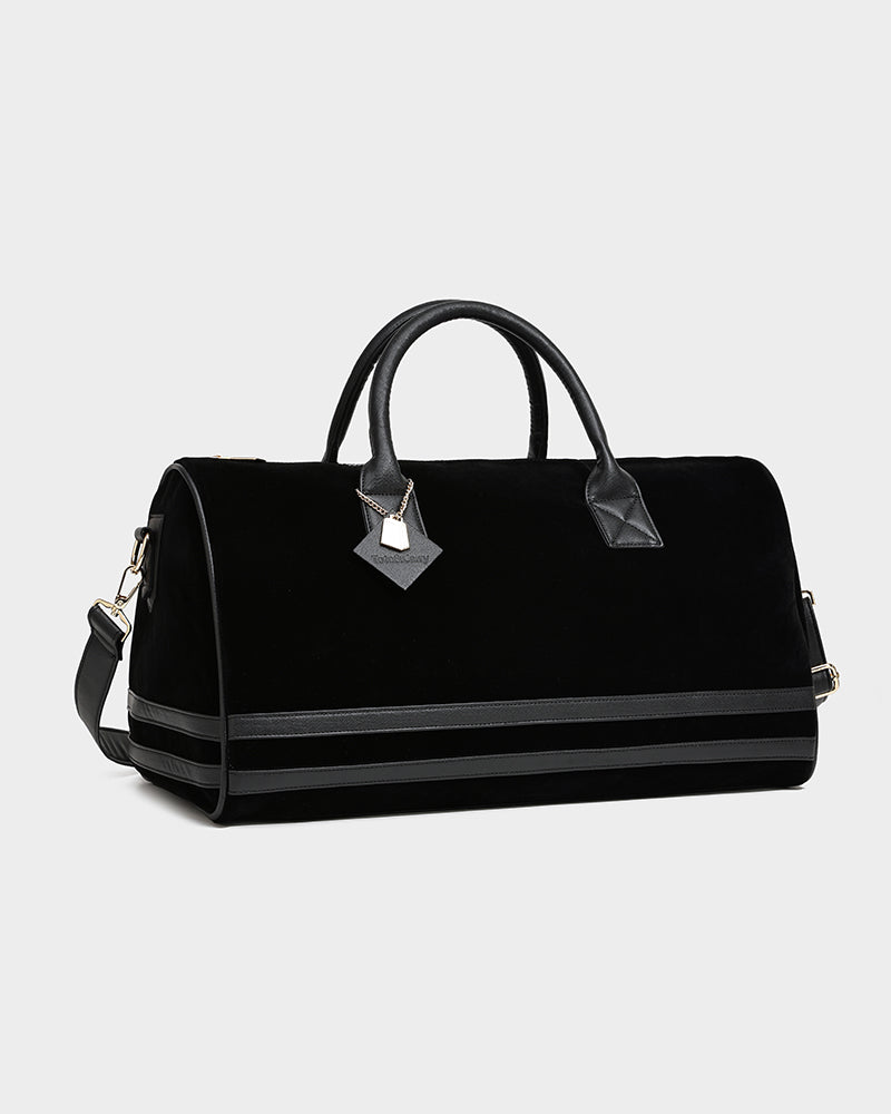 Velvet Travel Set in Black