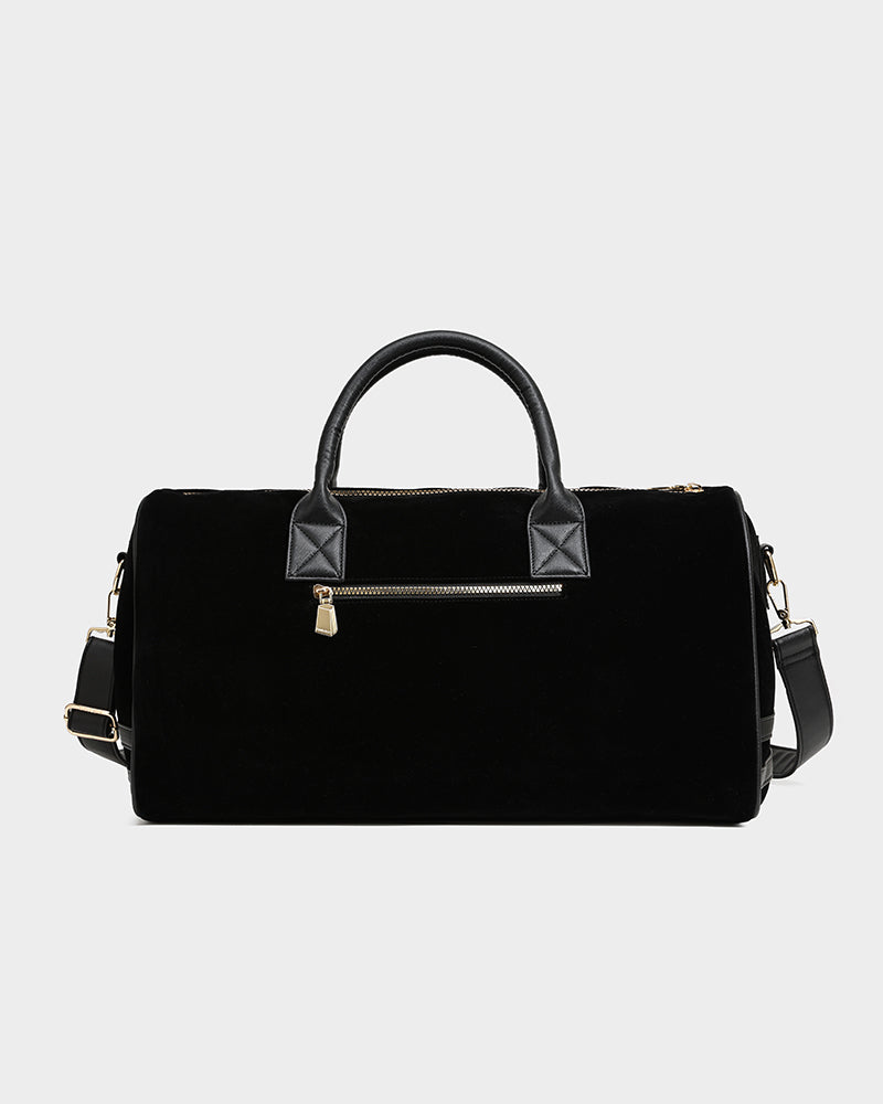 Velvet Travel Set in Black