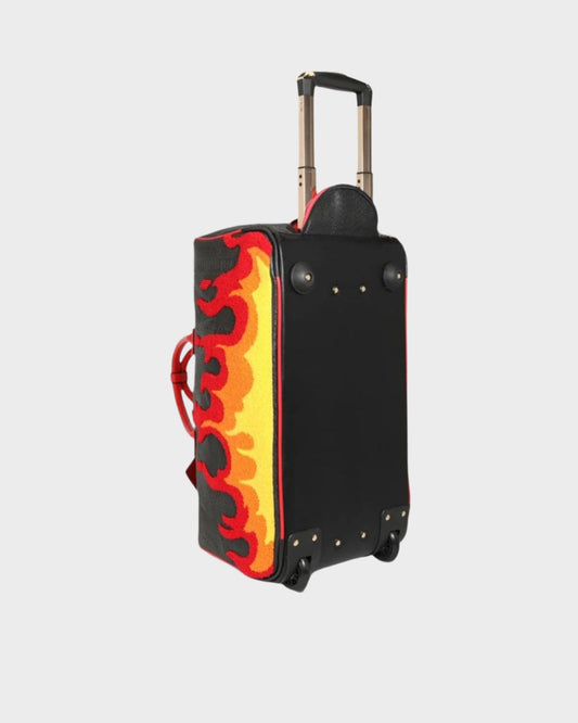 Exclusive Fire Rolling Duffle Bag in Red
