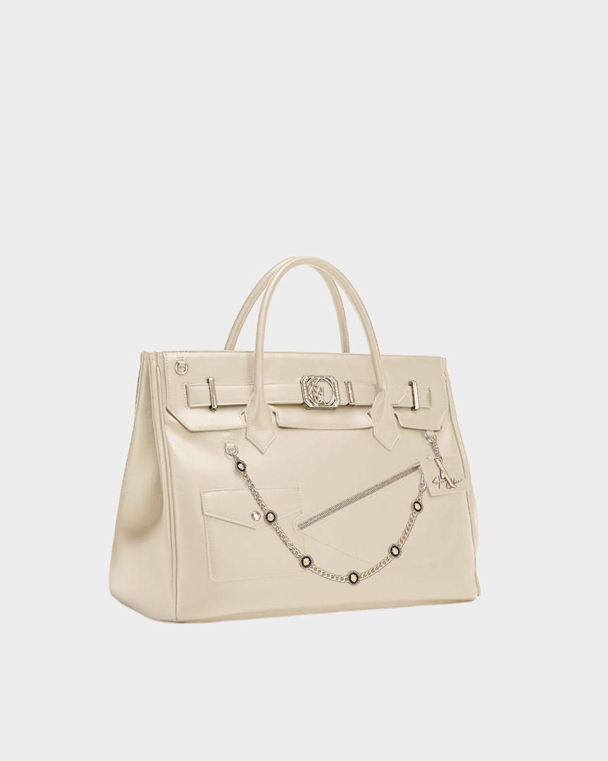 Monarch Grandeur Bag in Cream White