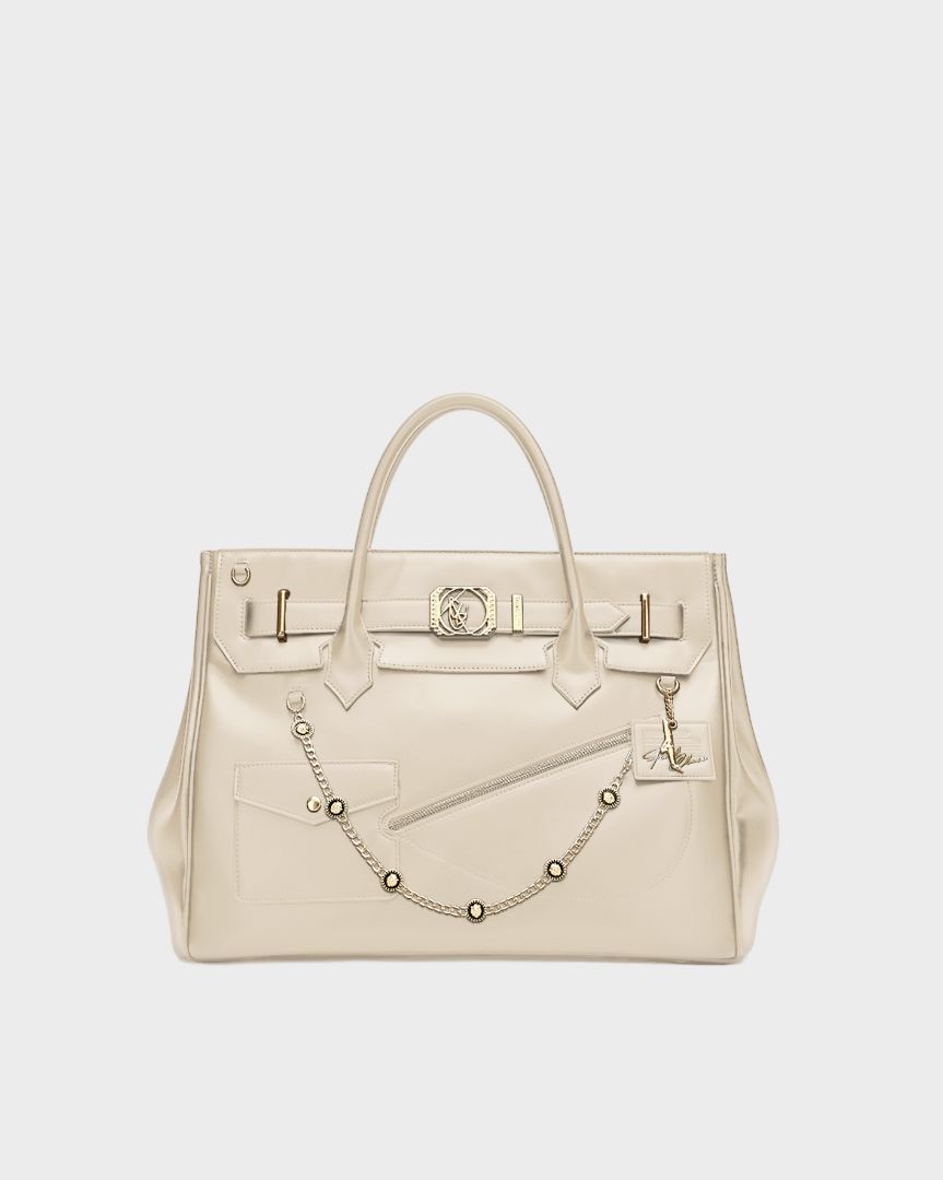 Monarch Grandeur Bag in Cream White