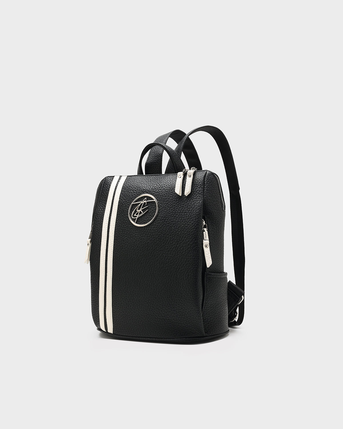 Striped Sensation Backpack in Black