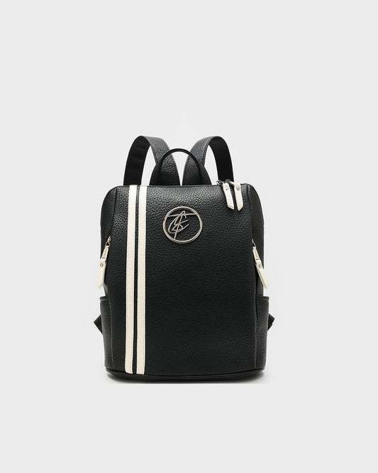 Striped Sensation Backpack in Black