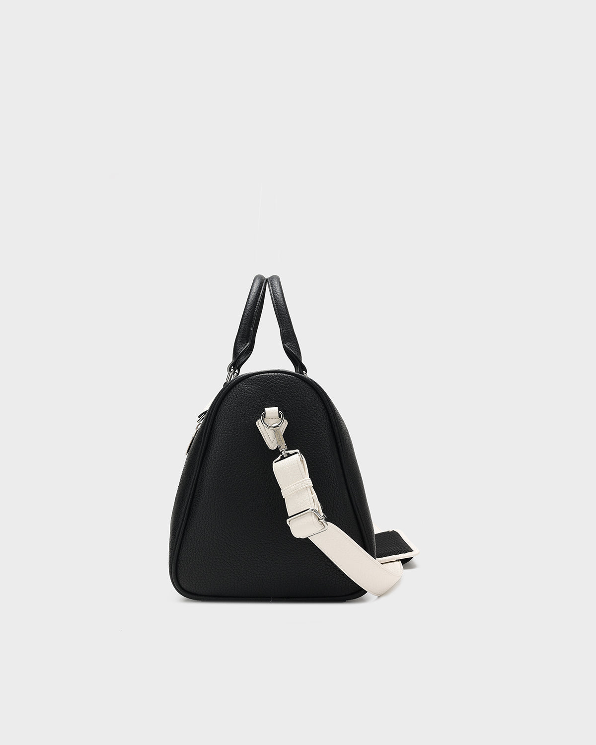 Striped Sensation Duffle Bag in Black